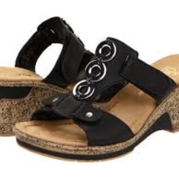 Rieker Wedge Sandals "Roberta" - Picture 1 of 6